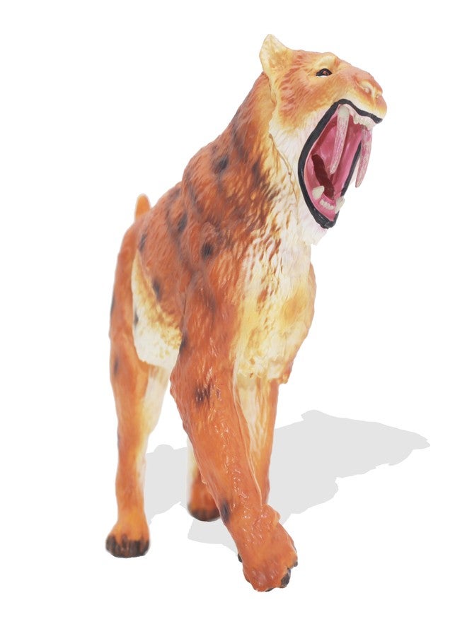 Higherbros Smilodon Deinotherium Figurine - 7.5 Inch Prehistoric Animal Toy, Durable PVC Model with Realistic Details for Kids and Collectors - Image 3